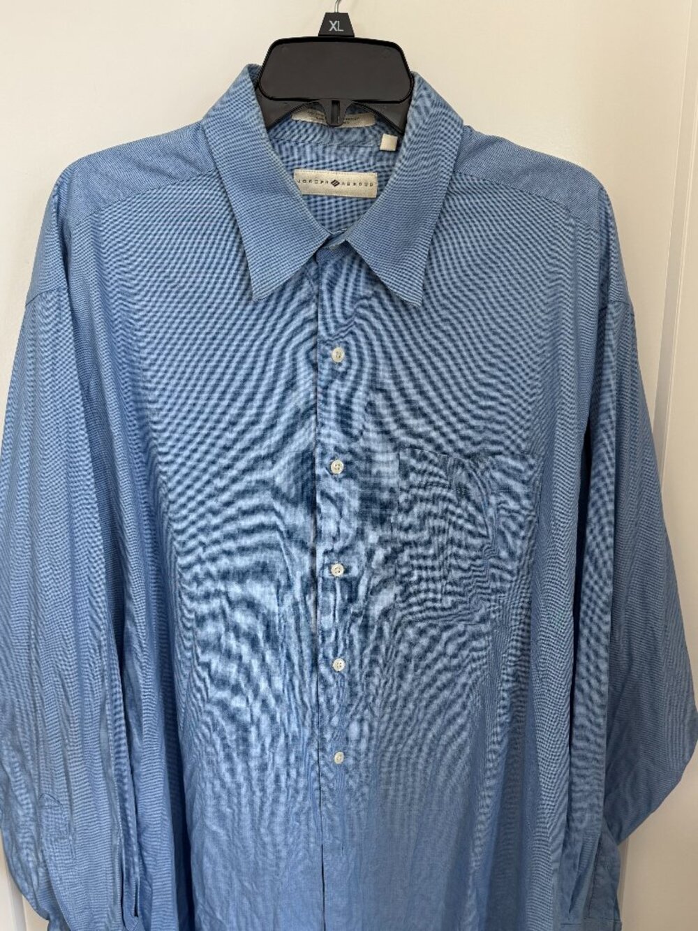 Joseph Abboud Men's Blue Dress Shirt 18" Neck 34/35" Sleeves